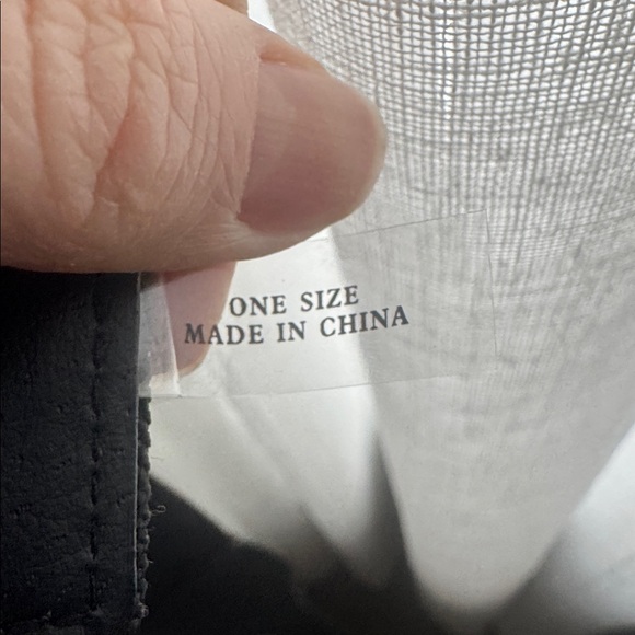 Black leather wide belt - Picture 11 of 11